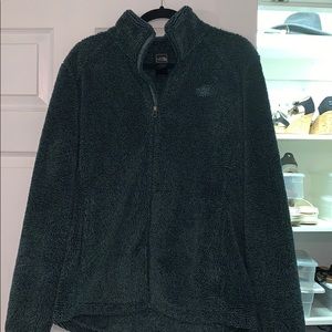 Green Furry North Face size XL